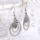 RETRO Geometric Spiral Distressed Earrings Personality