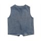 Floral Embroidery Casual Denim Vest