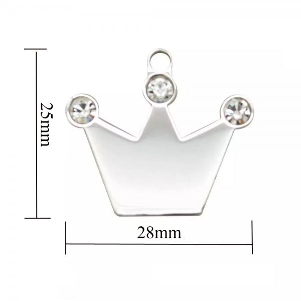 Crown Rhinestone Listed Pet Collar Ornament